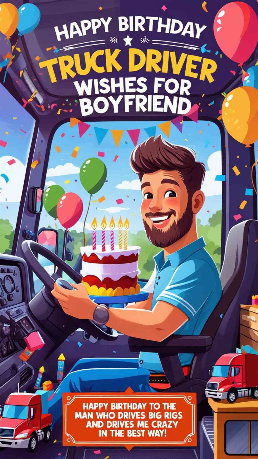 199+ Happy Birthday Wishes for Truck Driver - Wishesprovider