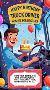 happy birthday truck driver wishes for brother