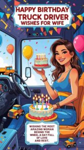 happy birthday truck driver wishes for wife