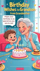 happy birthday wishes to grandson from grandmother