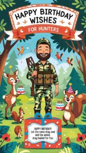 happy birthday wishes for hunters