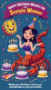 happy birthday wishes for scorpio woman