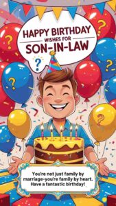 happy birthday wishes for son in law
