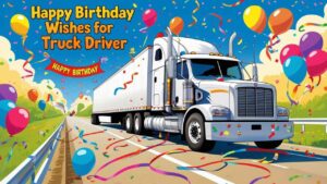 happy birthday wishes for truck driver
