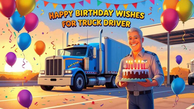 happy birthday wishes for truck driver