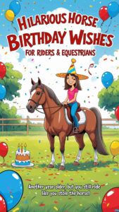 hilarious horse birthday wishes for riders and equestrians