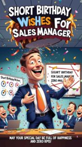 short birthday wishes for sales manager