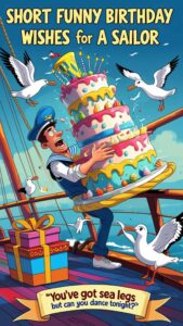 short funny birthday wishes for a sailor