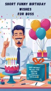 short funny birthday wishes for boss