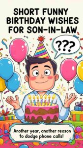 short funny birthday wishes for son in law
