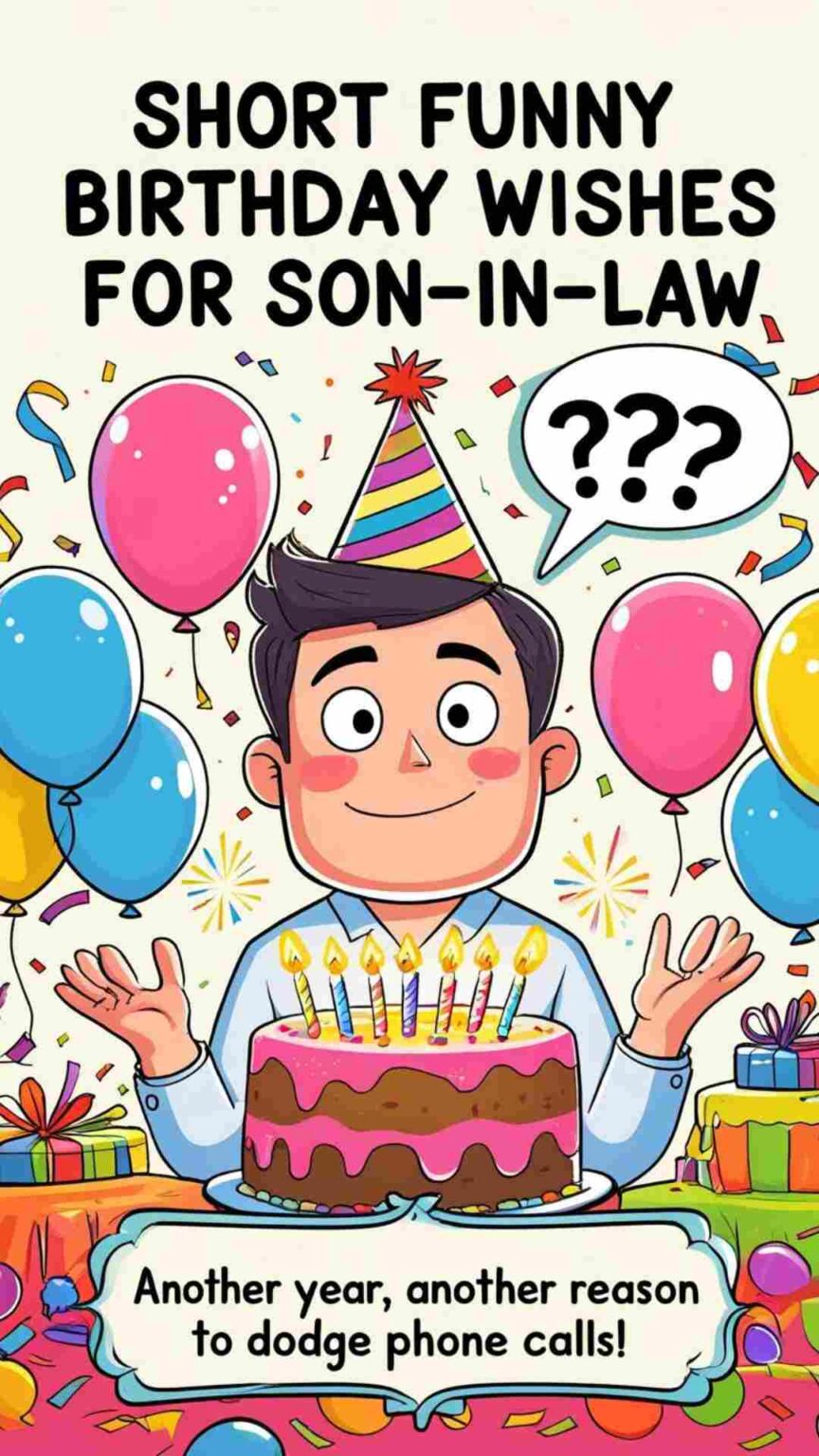200+ Funny & Creative Birthday Wishes for Son-in-Law - Wishesprovider