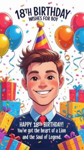 18th birthday wishes for boy