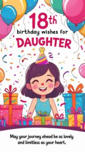 18th birthday wishes for daughter
