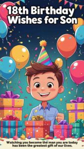 18th birthday wishes for son