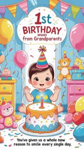 1st birthday wishes from grandparents