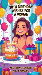 30th birthday wishes for a woman