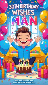 30th birthday wishes for man
