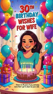 30th birthday wishes for wife