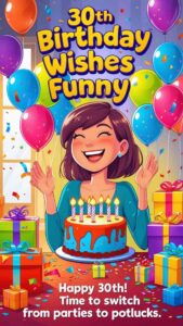 30th birthday wishes funny