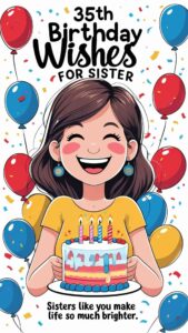 35th birthday wishes for sister