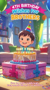 4th birthday wishes for brothers