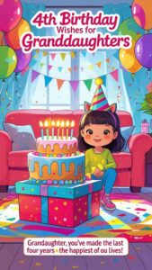 4th birthday wishes for granddaughters