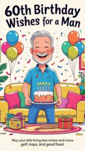 60th birthday wishes for a man