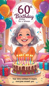 60th birthday wishes for a woman