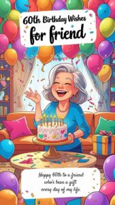 60th birthday wishes for friend