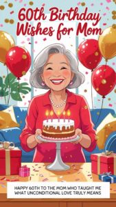 60th birthday wishes for mom