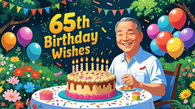 65th birthday wishes