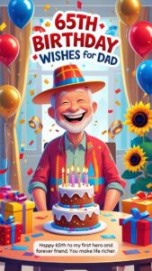 65th birthday wishes for dad
