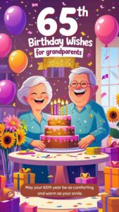 65th birthday wishes for grandparents