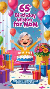 65th birthday wishes for mom