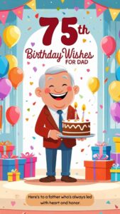 75th birthday wishes for dad