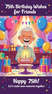 75th birthday wishes for friends