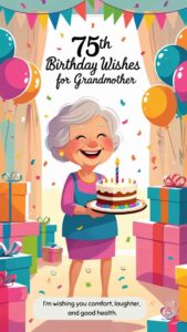 75th birthday wishes for grandmother