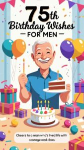 75th birthday wishes for men