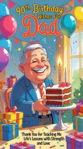 90th birthday wishes for dad