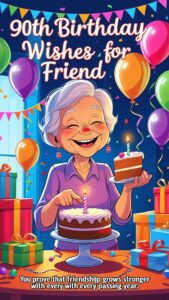 90th birthday wishes for friend