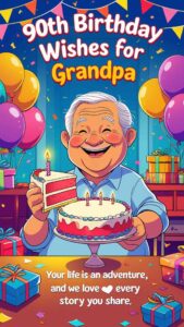 90th birthday wishes for grandpa