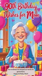 90th birthday wishes for mom