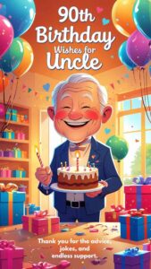 90th birthday wishes for uncle