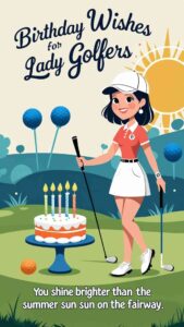 birthday wishes for lady golfers