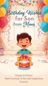 birthday wishes for son from mom