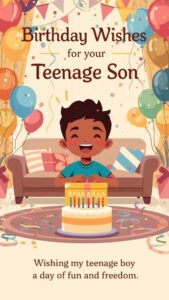 birthday wishes for your teenage son