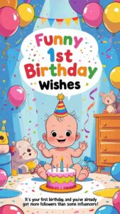 funny 1st birthday wishes