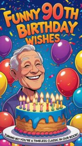 funny 90th birthday wishes