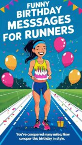 funny birthday mesages for runners