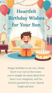 heartfelt birthday wishes for your son